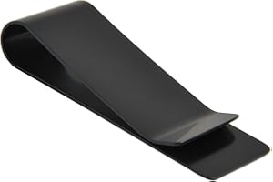 Lindenle Money Clip Spring Steel Cash Clips Large Capacity Minimalist Front Pocket Wallet (Small Size Black)