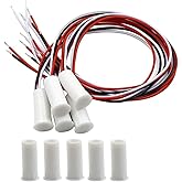 Magnetic Reed Switch RC-35 NC/NO Recessed Wired Door Window Alarm, Magneti Door Switch, Contact Sensor, for Home Security and Burglar Alarm Systems,(5 Sets)