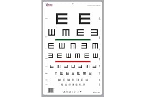 KSIPL Illiterate Landolt "E" Charts with Red/Green Lines 20 Feet