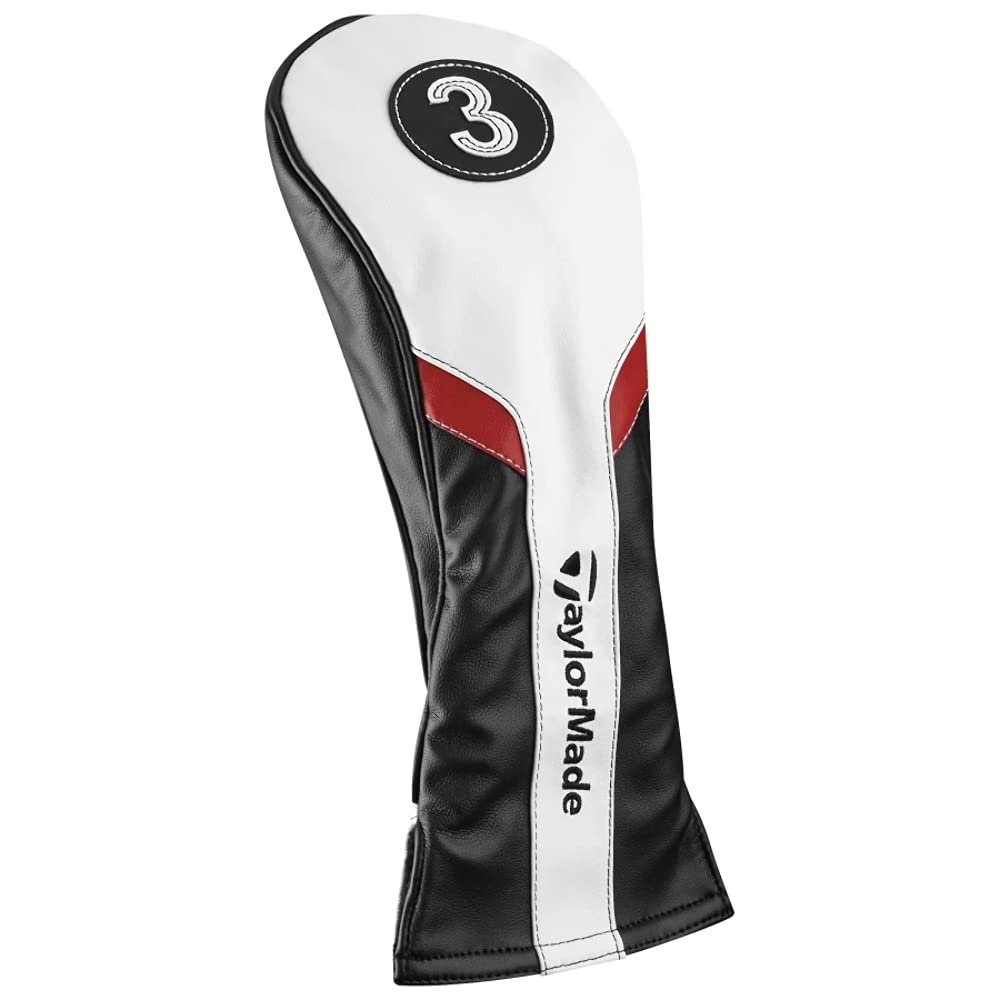 TaylorMade Golf Fairway Headcover, Black|White, Large