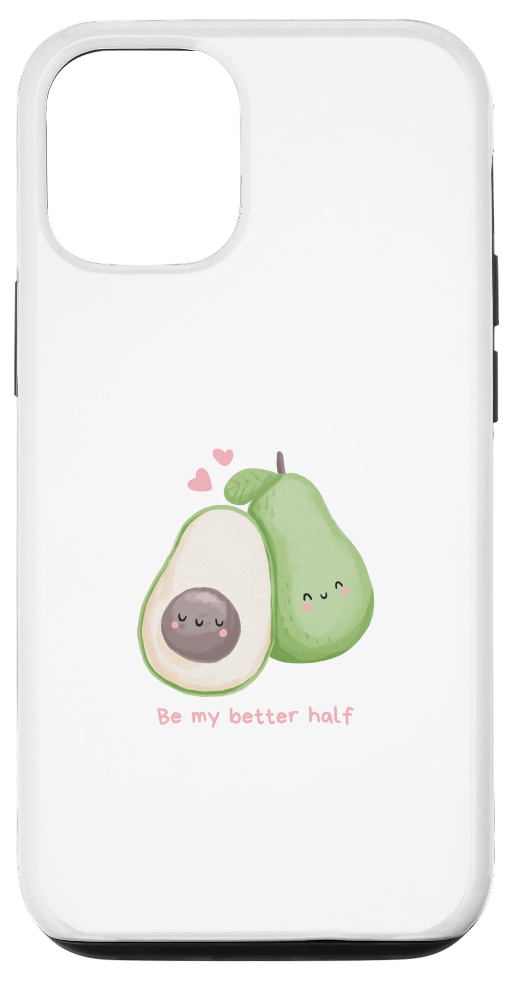 iPhone 14 Pro avocado couple vegan better half Case