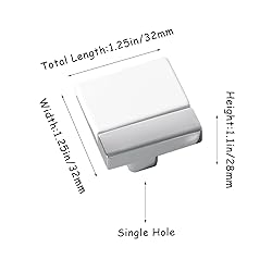 Kcmwsy 10 Pack White and Silver Cabinet Pulls