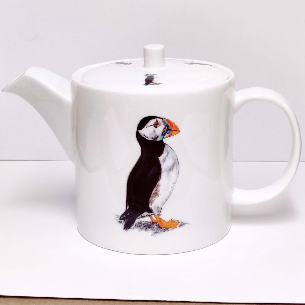 Puffin Design Fine Bone China Tea Pot (1 Litre)