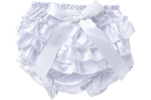 Newborn Infant Baby Girls Bowknot Ruffle Bloomers Nappy Underwear Panty Diaper Covers Baby Girl Shorts for 3-12 Months