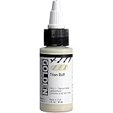 GOLDEN High Flow Acrylics, Titan Buff, 1 fl. oz. Bottle