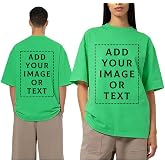 CARPESUN Custom T Shirts, Double Sided Unisex Tshirts for Adults, Custom Picture Text Logo Shirt for Personalized Gifts