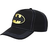 DC Comics Batman Big Print UV A-Frame Adjustable Snapback Cap Black