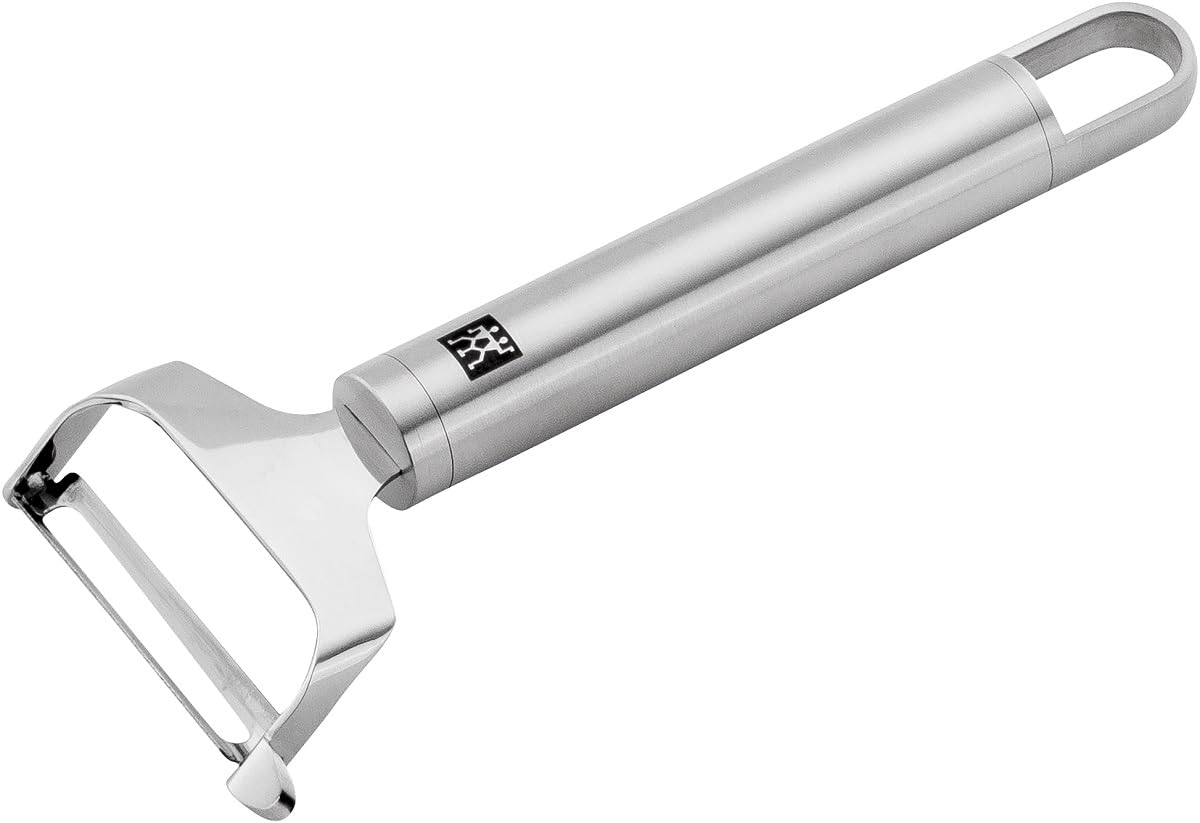 ZWILLING Pro Pendelschäler, Länge: 17 cm, Rostfreier Edelstahl, Ergonomisch geformter Griff, Silber
