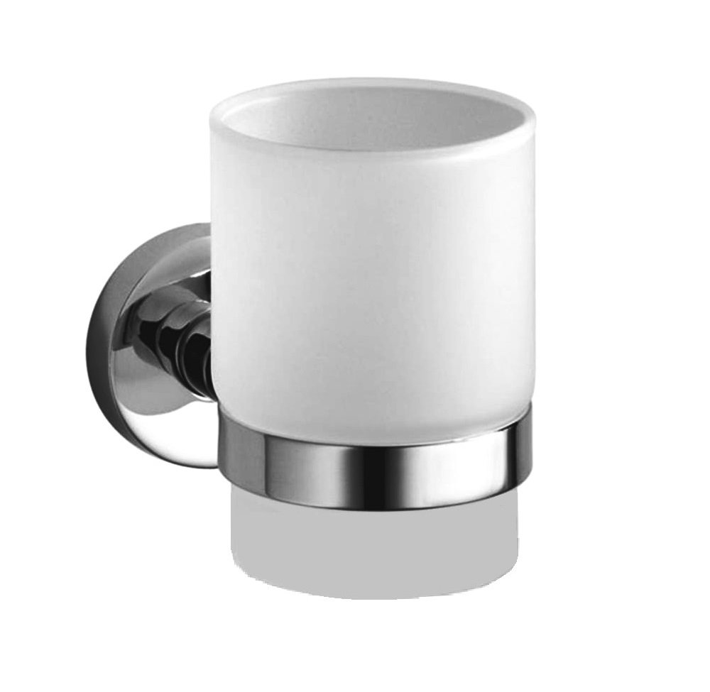 Haceka Kosmos 1115476 Stainless Steel and Zinc Alloy Glass Holder, Silver