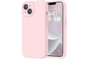 LOVE 3000 Designed for iPhone 14 Case, Premium Silicone with [Soft Anti-Scratch Microfiber Lining] Shockproof Protective Phone Case for Men Women Girls 6.1", Chalk Pink