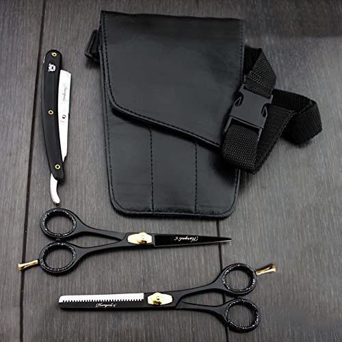 Professional Hairdressing Scissors Barber/Salon Shears Set 6" with Pouch& Razor