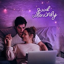 JFLLamp Good Vibes Only Neon Signs for Wall Decor
