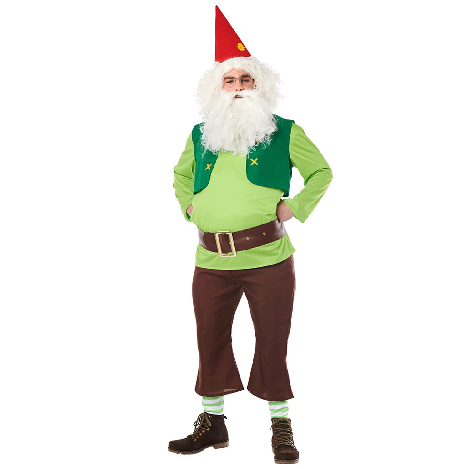 Boland 84033 Adult Gnome Perky Costume, Multicoloured, M-L