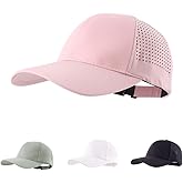 LLmoway Breathable Quick-Dry Baseball Cap UV Protection 6-Panel Ventilated Adjustable Hat Men Women Running Golf Hiking