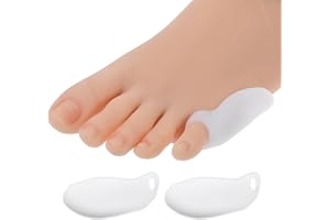 Dimeho Tailor's Bunion Pads 8 Pack Soft Gel Bunionette Cushions Pinky Toe Protector Tailors Bunion Corrector for Pain Relief fit Women Men Gel Bunion Shiel for Foot