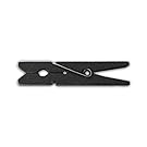 LWR Crafts Wooden Small Clothespins 1-7/8" 4.8cm 50 Pieces Per Pack (Black)