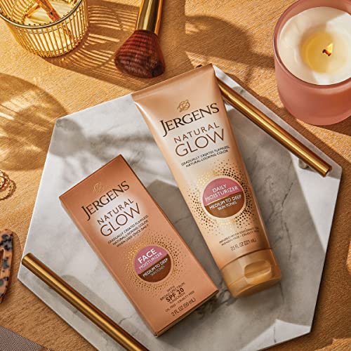 Jergens Natural Glow Self Tanner Face Moisturizer, SPF 20 Facial