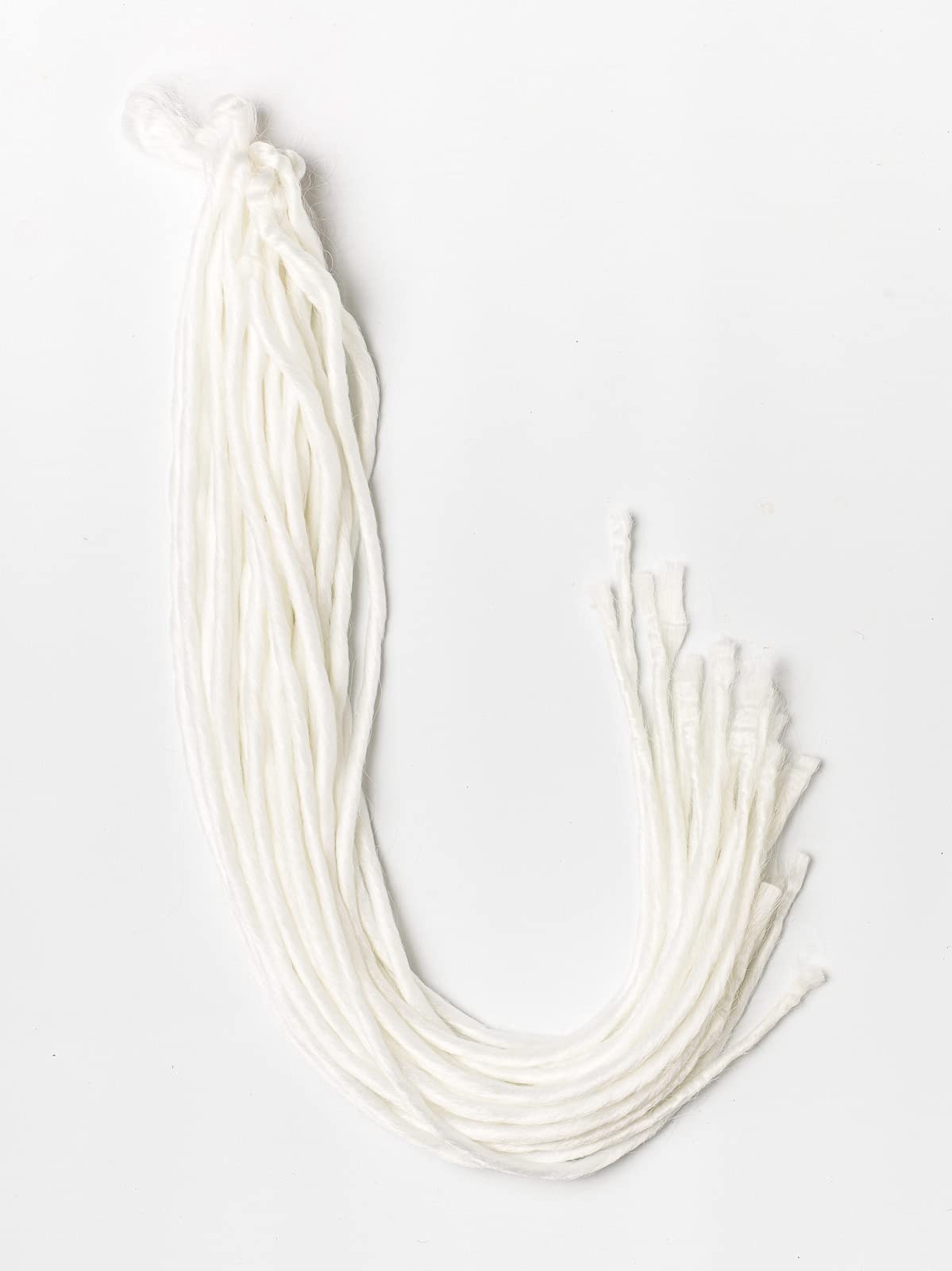 DreadLab - Soft Style Double Ended Synthetic Dreadlocks Twists 10 Pack (White)