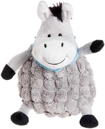 Petface Farmyard Buddies Dumpy Donkey Plush Toy Grey