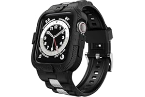 GELISHI Bands Compatible for Apple Watch Series 10 46mm 42mm Band Sport Rugged Band with Protective Case for Men