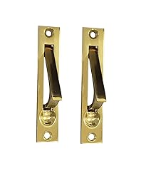QCAA Solid Brass Edge Pull, 4", Polish Brass, 2