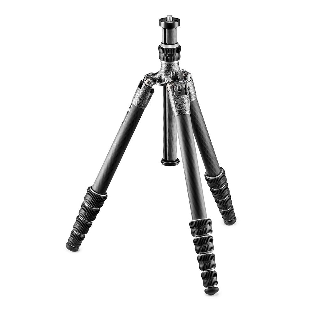 Gitzo GT1555T Traveler Tripod - Compact, Foldable and Light with Short Column Included for Ground Level Shoots, Series 1-5 Sections, Carbon Fibre