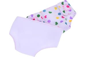 TOYANDONA Adjustable Reusable Baby Doll Diapers Cloth Doll Underwear for 14-18 Inch Dolls Pretend Play Accessories for Kids N