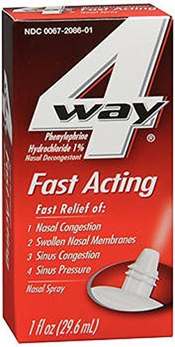 4-Way Fast Acting Nasal Spray, 1fl.oz by 4-Way