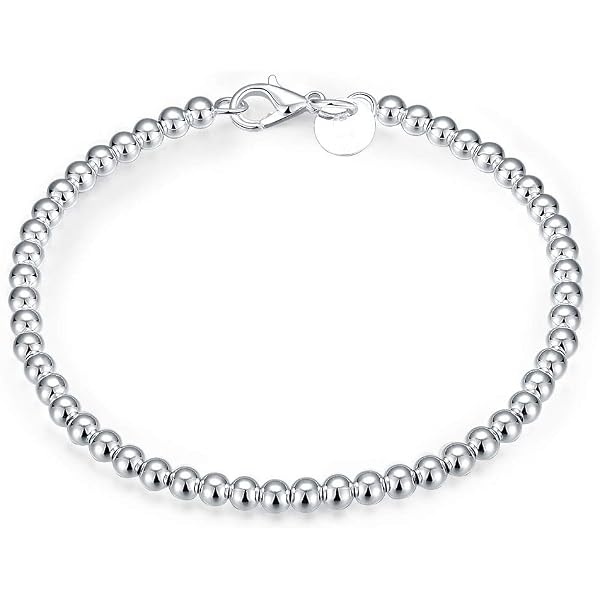 555Jewelry Bracciale In Acciaio Inox 316L Con Perline E Zirconi Cubici - Regolabile 17-20 Cm, Chiusura A Moschettone, Regalo Per Donna