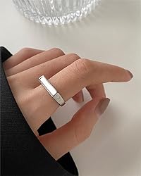 MYNENEY Stainless Steel Square Shape Signet Style