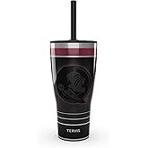 Tervis Traveler Florida State Seminoles - Night Game Triple Walled Insulated Tumbler Travel Cup Keeps Drinks Cold & Hot, 30oz Straw Lid, Stainless Steel