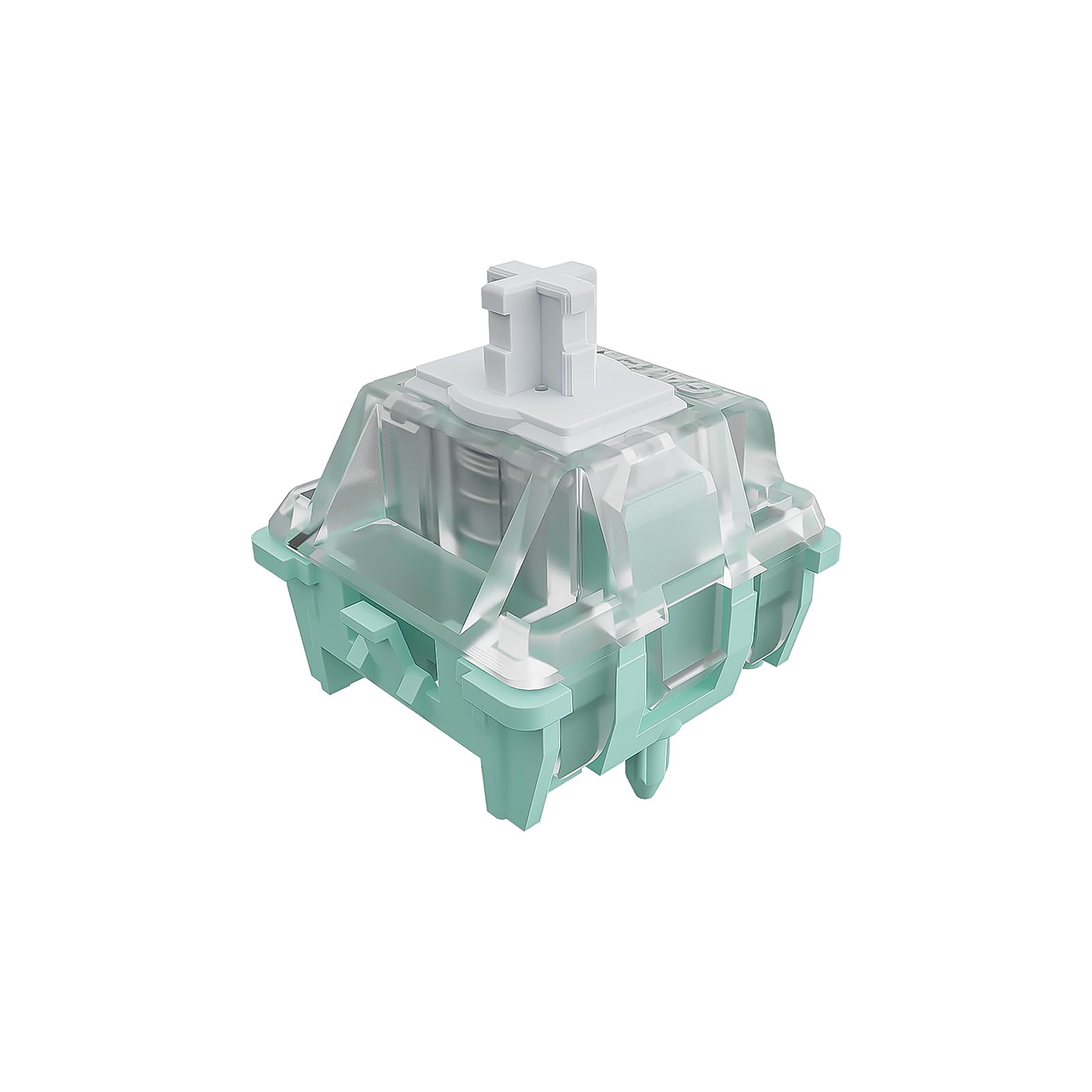 Gateron Magnetic Jade Keyboard Switches,HiFi Mahjong Sound Linear Factory Pre-Lubricated Free-Setting Pre-Travel for Magnetic Mechanical Keyboards Switches(Magnetic Jade,90PCS)