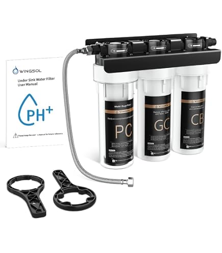 Filtertech Sistema De Filtro De Agua Para Fregadero De 4 Etapas – Filtración Ultra Segura Con Filtros De 1 Año (Fabricado En Corea)