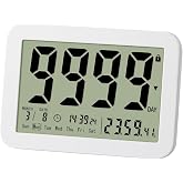 MOSTRUST Digital Countdown Days Timer Clock | 9999 Days Count Down Timer with Stand Strong Magnetic Back, Ideal for Retirement Wedding Vacation Birthday Exam Lab