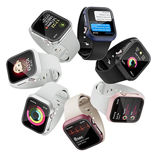 Pack Case with Tempered Glass Screen Protector for Apple Watch