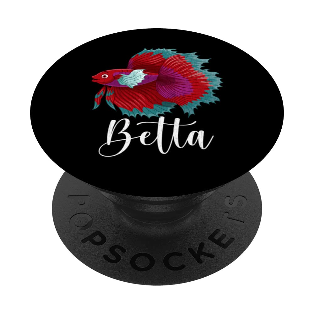 Betta Fish Funny Fishkeeping Aquarist Aquarium Graphic PopSockets Swappable PopGrip
