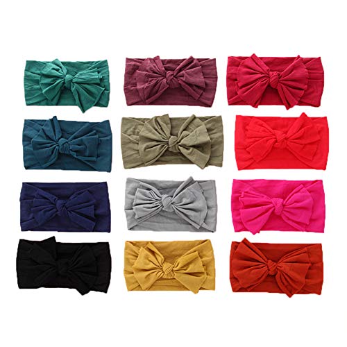 Nylon Bow on Nylon Headband Knot Bow Hair Band Baby Hair Accessory