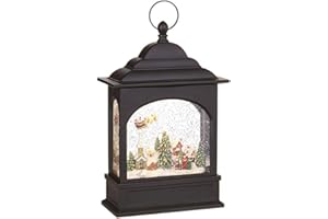 Raz Imports Holiday 11in Flying Santa Lighted Water Lantern - Premium Christmas Holiday Home Decor
