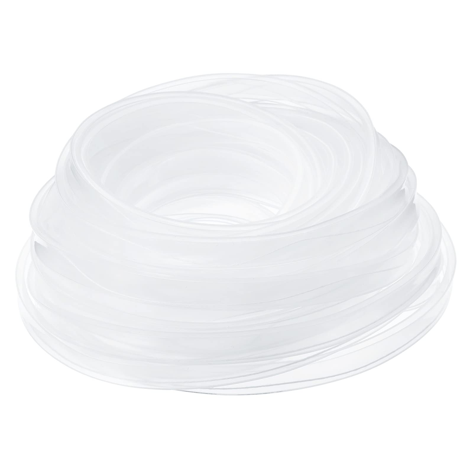 PATIKIL 16.4ft Silicone Tube Sleeve, 2 Pack Flat Flexible IP67 Waterproof Protection Cover Fit 5050/5630/5730 10mm Wide Non-Weatherproof LED Strip, Clear