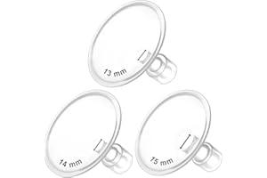 Maymom MyFit Flanges Crater Goldie Pack 13 14 15 mm Compatible with Medela Breast Pumps and Maymom Wide Base and Narrow Base 