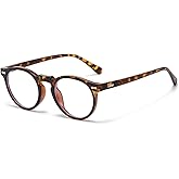 JOVAKIT Round Blue Light Glasses for Women Men Fashion Retro Circle Frame Computer Eyeglasses Anti Eyestrain