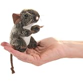Folkmanis Mini Field Mouse Finger Puppet, Brown