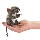 Folkmanis Mini Field Mouse Finger Puppet, Brown