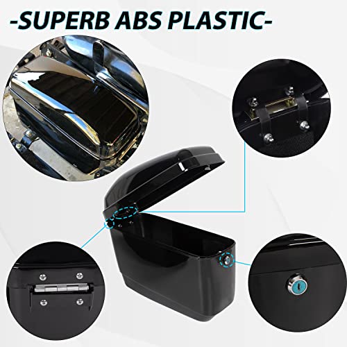 EGO BIKE Hard Motorcycle Saddle Bags Saddlebags W/Mounting Kit