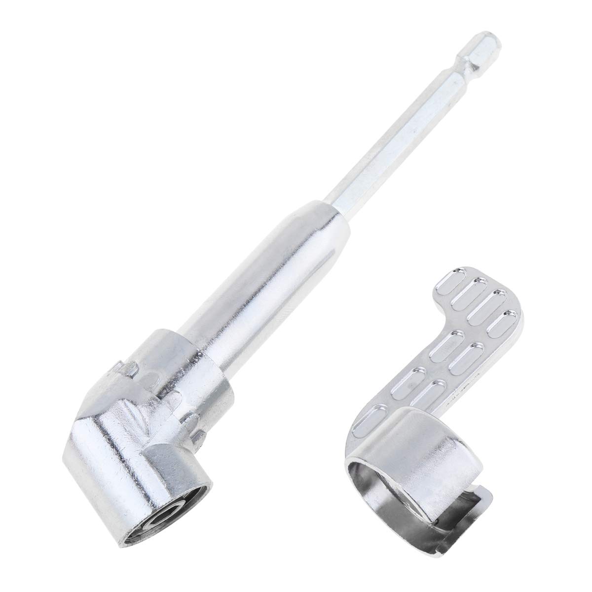 OriGlam 1/4 Inch 105 Degree Angle Extension Socket Holder Adapter, Hex Magnetic Screwdriver Angled Bit Holder, Right Angle Driver Screwdriver Power Drill Repair Tool