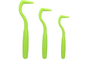 Qancekoo 3 PCS Tick Remover Tool, Plastic Painlessly Tick Remover Portable for Dogs Cats Humans (Green)