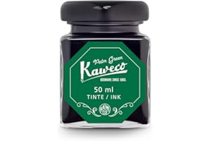 Kaweco Ink Bottle 50 ml/ 1.7 oz Palm Green I Premium Ink for Fountain Pen in Ink Glass I Ink Bottle with Kaweco Quality Seal I Vegan Cruelty Free Water Soluble Calligraphy Lettering Writing Ink