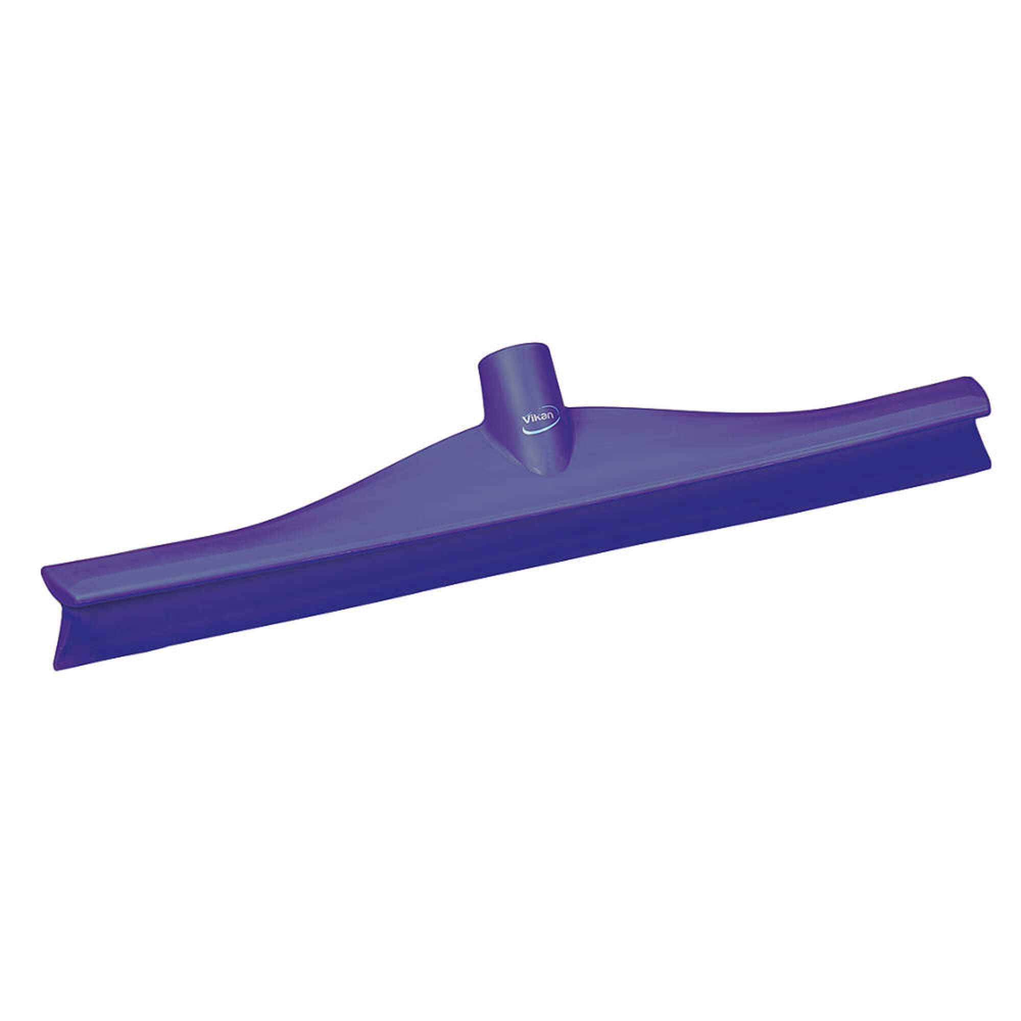 Vikan 71408 Rubber Polypropylene Frame Single Blade Squeegee, 16", Purple