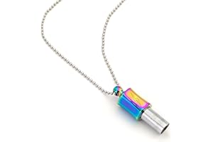 Koakicreaton 528 Hz Whistle Necklace Positive meditation breathing rate regulation tool for anxiety relief necklace whistle