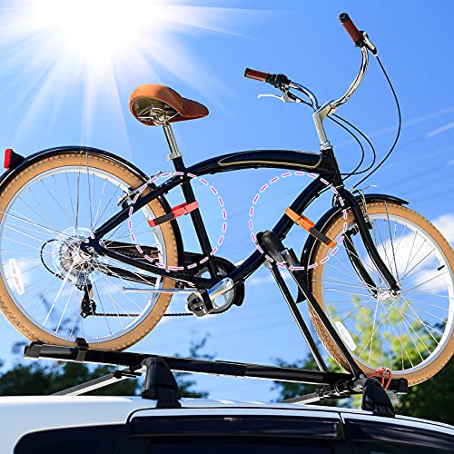 HESTYA 24 Pieces Bike Rack Straps 26 Inches Adjustable Bike Wheel